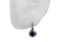 Cercei Safir Original vintage din aur roz de 14k Vintage Craft  vec027r
